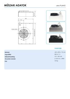 PLANO 800/210 R plazma szűrő