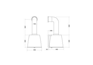 KDESIGN - Páraelszívó K114-W Fehér T60