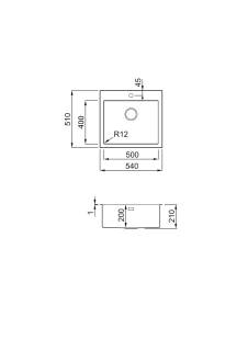 elleci compass 500 mosogatótálca