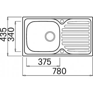 elleci special 300 medence jobb oldalt mosogatótálca 
