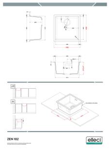 elleci zen 102 k86 keratek mosogatótálca 