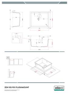 elleci zen-f 105 k86 keratek mosogatótálca 