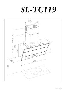 sirius sltc-119 tw 80 inox elszívó
