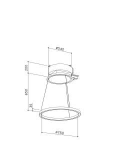 sirius slt-973 halo h200 em wi-fi motor nélkül inox elszívó