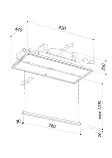 sirius slt-977 line h200 tw wi-fi 4v fehér elszívó