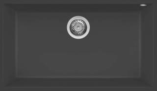 ELLECI - Mosogatótálca Quadra 130 UM G59 Antracite munkalap alá szerelhető