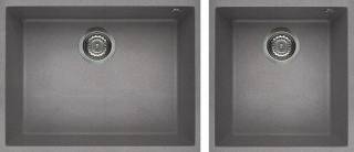 ELLECI - Mosogatótálca Quadra 210 G48 Cemento munkalap alá szerelhető - Kifutó termék!