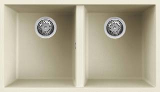 ELLECI - Mosogatótálca Quadra 350 UM G62 Bianco Antico munkalap alá szerelhető