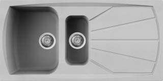 ELLECI - Mosogatótálca Living 475 M79 Aluminium - Kifutó termék!