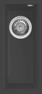 ELLECI - Mosogatótálca Quadra 50 UM M70 Nero Metal munkalap alá szerelhető