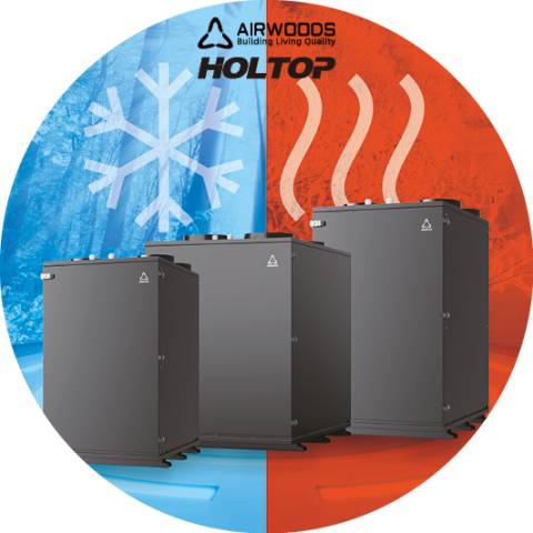 HOLTOP/AIRWOODS AV-HTPF35EI32 központi hővisszanyerős szellőztető beépített hűtéssel és fűtéssel
