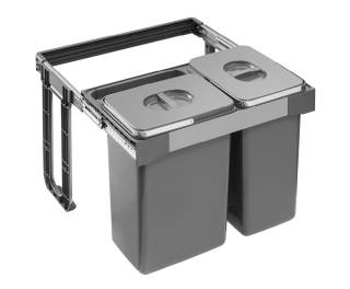 EKOTECH - Beépíthető hulladékgyűjtő FREE JAZZ SHORT 60 - 2x20 liter