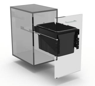EKOTECH - Beépíthető hulladékgyűjtő FRONT 40 - 1x34 liter 