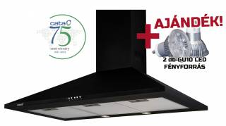 Cata - Páraelszívó OMEGA 900 fekete BK/L LED + 2 db Conlight LED fényforrás
