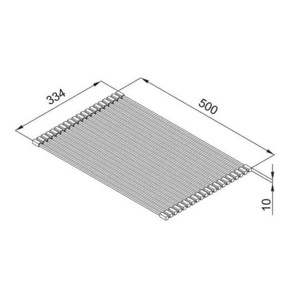 Elleci ARS023BK Edényszárító Rollmat 500 matt fekete 16840