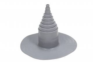 VILPE® PVC tető csőmandzsetta, sötétszürke