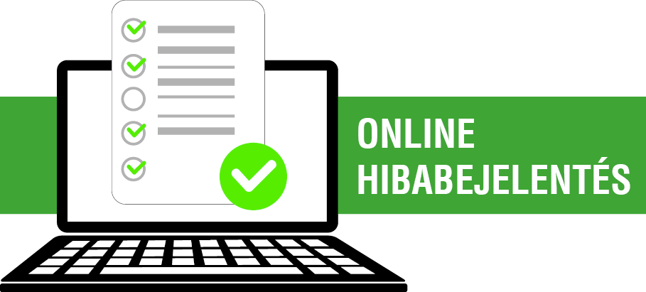 online hibabejelentés